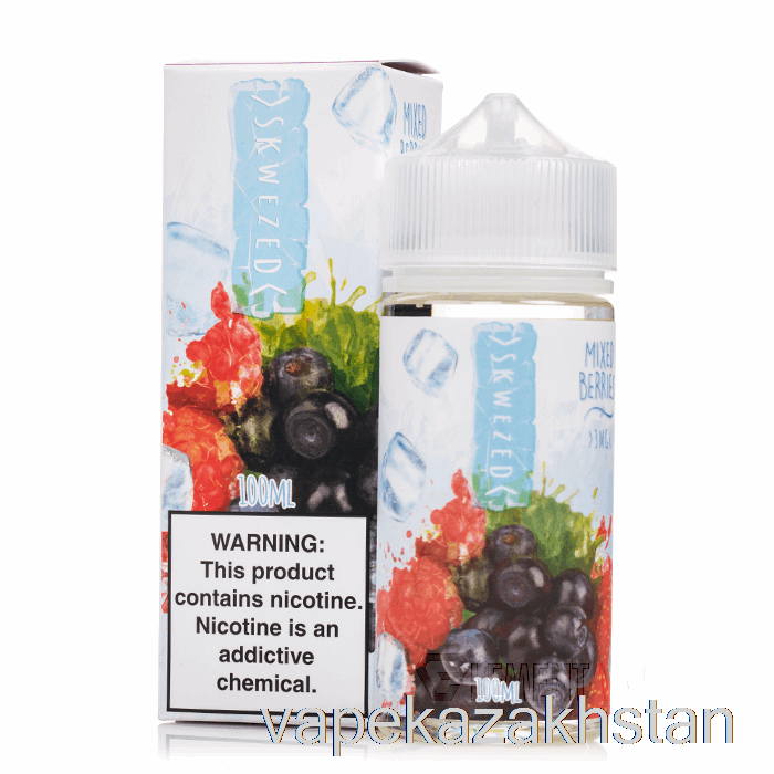 Vape Disposable ICE Mixed Berries - SKWEZED - 100mL 0mg